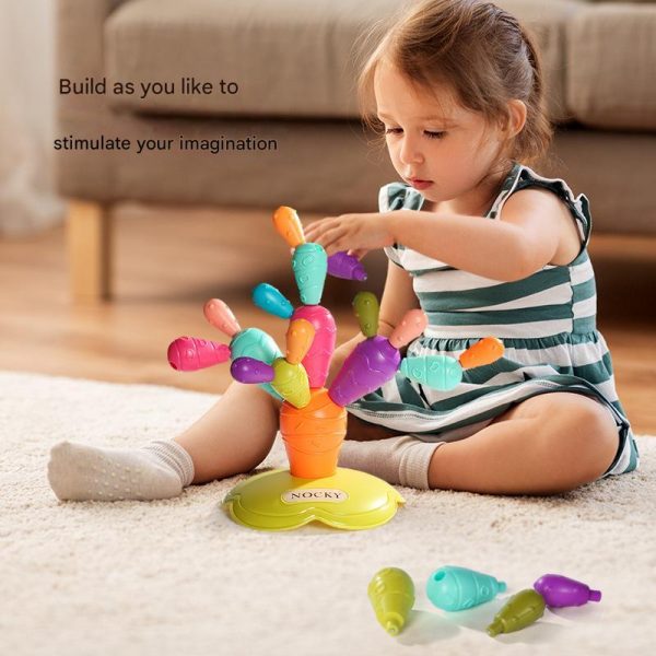 Rainbow Cactus Magnetic Building Blocks