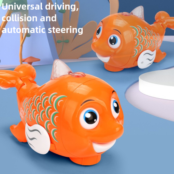 Electric Blowing Ball Fish Toy
