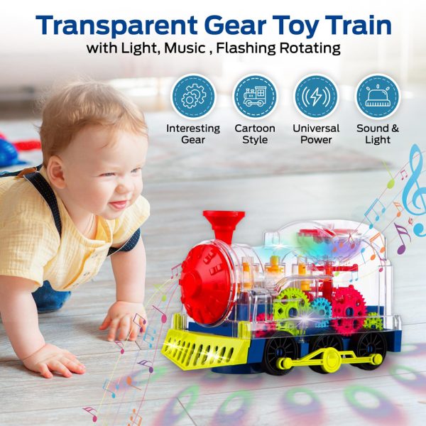 Universal Music Transparent Gear Train Toy