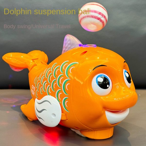 Electric Blowing Ball Fish Toy