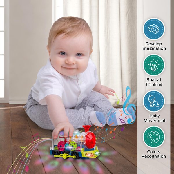 Universal Music Transparent Gear Train Toy