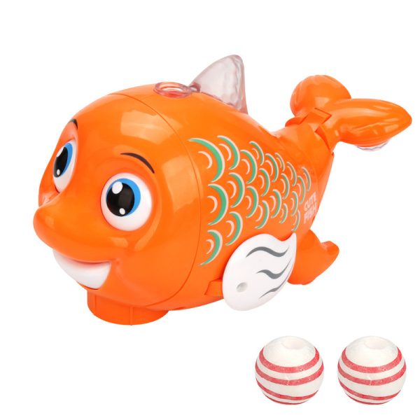 Electric Blowing Ball Fish Toy