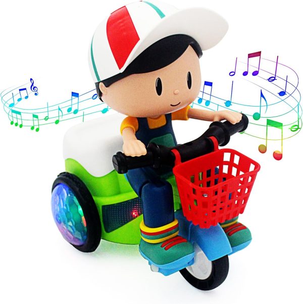 Electric Stunt Tricycles Music And Colorful Lights