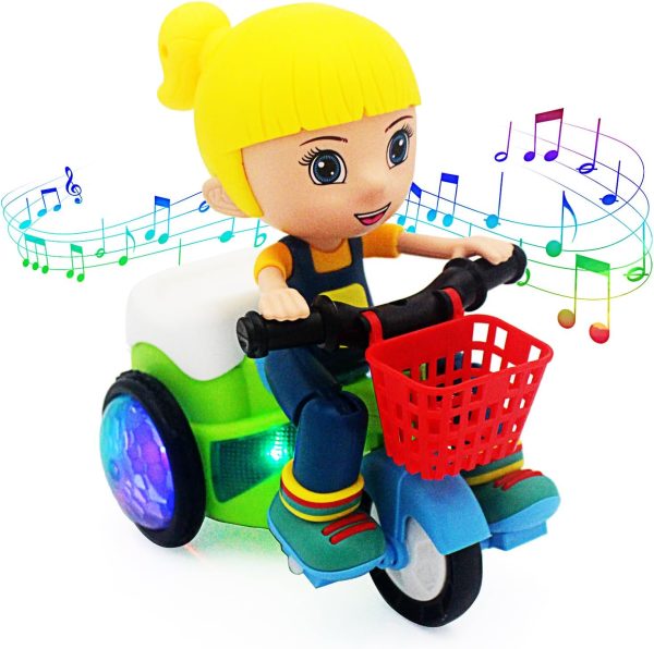 Electric Stunt Tricycles Music And Colorful Lights
