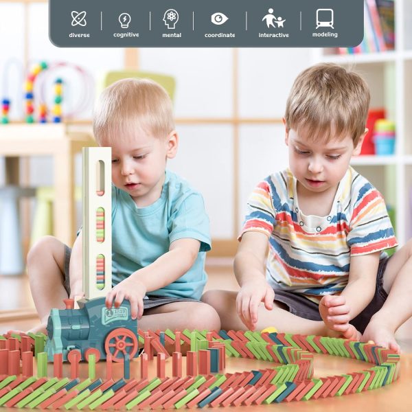 Domino Train Toy Set for Kids