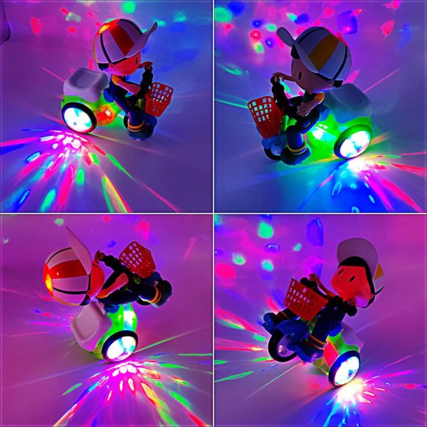 Electric Stunt Tricycles Music And Colorful Lights