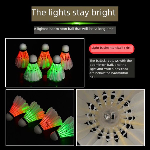 LED Badminton Shuttlecocks Sport Activities Toys Game