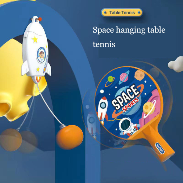Space Rocket Sport Training Hanging Table Tennis Toys