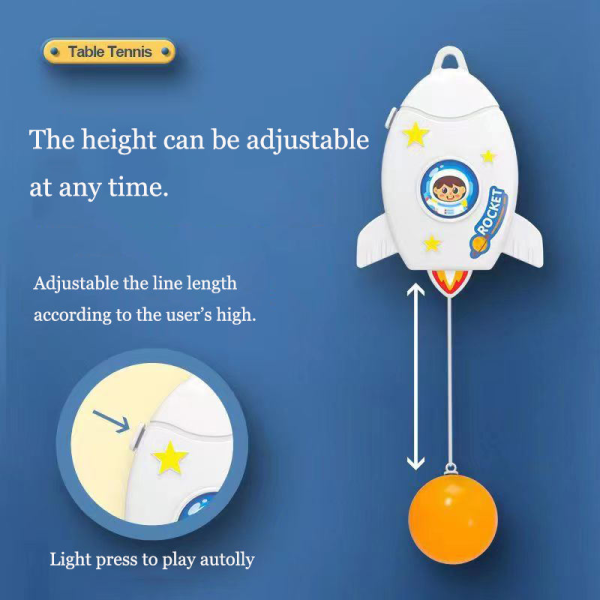 Space Rocket Sport Training Hanging Table Tennis Toys