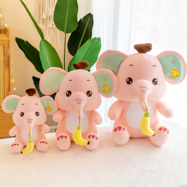 Cartoon Banana Baby Elephant Plush Toy Doll