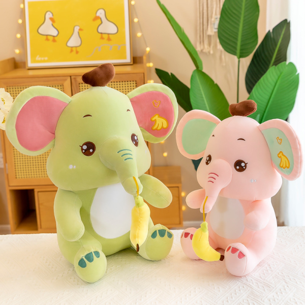 Cartoon Banana Baby Elephant Plush Toy Doll