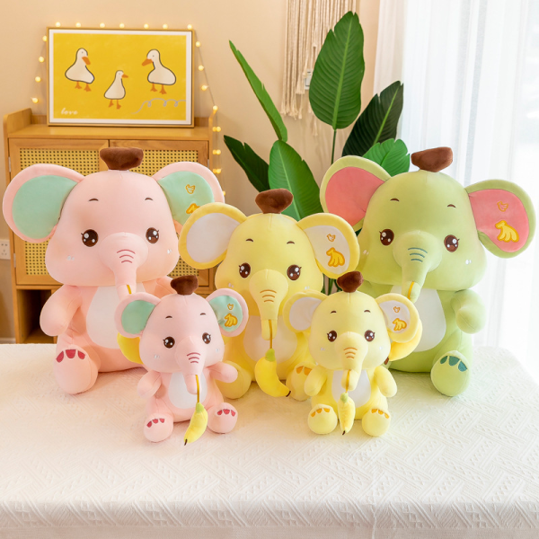 Cartoon Banana Baby Elephant Plush Toy Doll